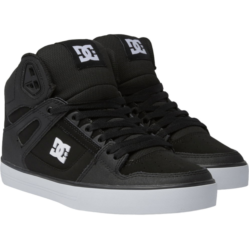 2026 DC Shoes Mens Pure Hi Top WC Trainers ADYS400043 - Black / Black / White